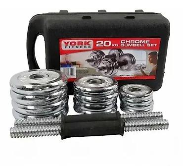 diamond: Tegovi Bučice Vrhunski kvalitet, hromirani tegovi Setovi: 20 kg Set — 1