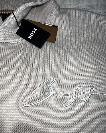 stradivarius s: HUGO BOSS džemper 100% vuna vel. M NOVO Masivan i izuzetan džemper bež — 3