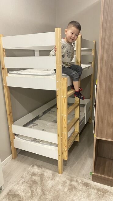 Двухъярусные детские кровати: Двуярусные кровати Качество до120кг выдерживают На заказ 3-4 дня — 18