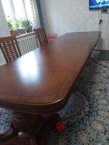 8 объявлений | lalafo.kg: Продается стол, длина 5 метров, можно середину убрать до 3метра будет