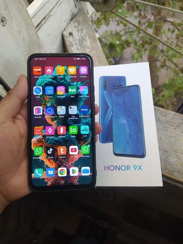 honor x9 qiyməti: Honor 9X, 128 GB, rəng - Qara, Barmaq izi