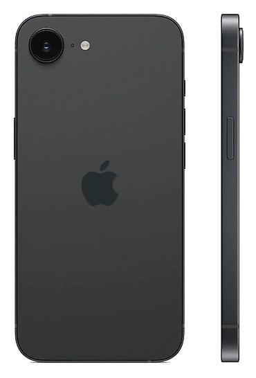 iphone cs: IPhone 16e, Б/у, 128 ГБ, Черный, Зарядное устройство, Коробка, Защитное стекло — 2