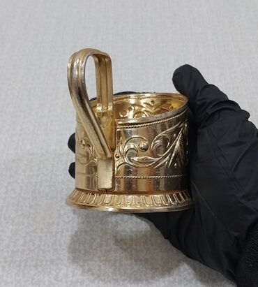 Stəkanlar: Stəkanlar, rəng - Qızılı, 6 ədədli dəst, SSRİ — 23