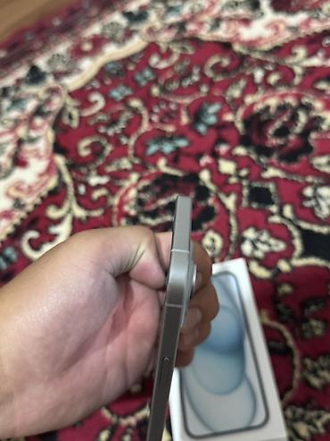 кондер: IPhone 15, Б/у, 128 ГБ, Голубой, Коробка, 83 % — 2