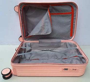 Putni koferi i torbe: Kofer na točkićima – ružičasta/losos nijansa, kabinski format - Tvrda — 4