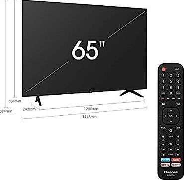 hisense: TV 65" в идеальном состоянии, мало висел, больше стоял без дела — 1