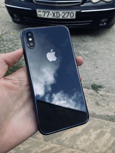 telfon ekranı: IPhone X, 64 GB, Qara, Simsiz şarj, Face ID