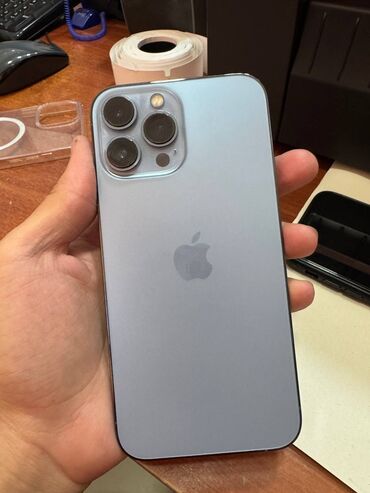 сколько стоит айфон 12 про: IPhone 13 Pro Max, Колдонулган, 256 ГБ, Sierra Blue, Каптама, Бөлүп төлөө менен, 84 %