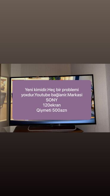 Televizorlar: İşlənmiş Televizor Sony Ünvandan götürmə, Ödənişli çatdırılma