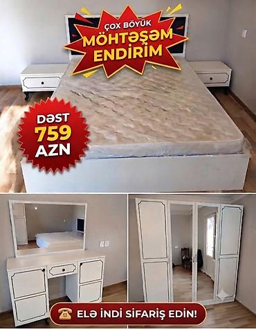 ayna qapi: Yataq otağı dəsti – klassik ağ dizayn Dəst tərkibi: - Çarpayı — 1