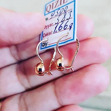 583: Sırğa, Sarı qızıl, 583 Əyar, 227 g — 2