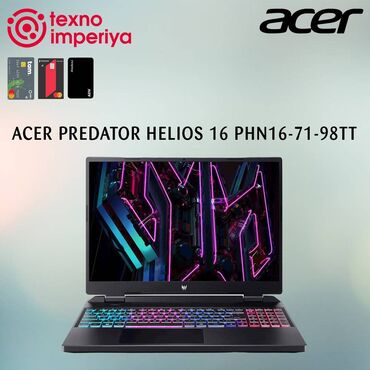 acer predator helios 300 baku: Yeni Acer Predator, 16 ", Intel Core i9, 1 TB, Pulsuz çatdırılma