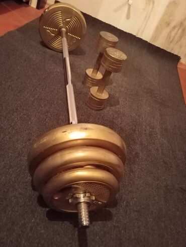 Ştanqlar və ştanq diskləri: Ştanq diski, Çəki: 40 kq, Yeni — 9