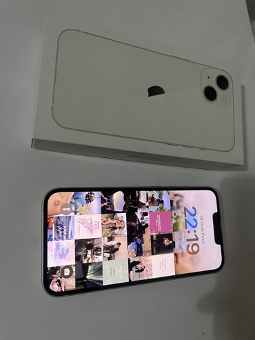 adaptırlar: IPhone 13, 128 GB, Starlight, Face ID, Simsiz şarj, Sənədlərlə