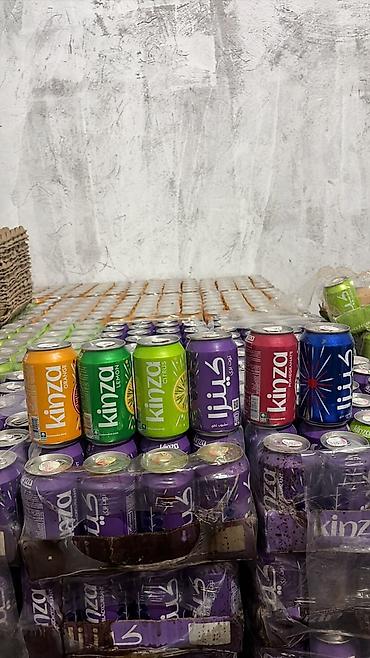 бутылки со вкусами: Продаю срочно цена оптовая Газированные напитки Kinza в жестяных — 1