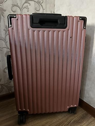 trolly bag: Чемодан на 4 двойных колесах, розовое золото - Корпус: жесткий, с — 5