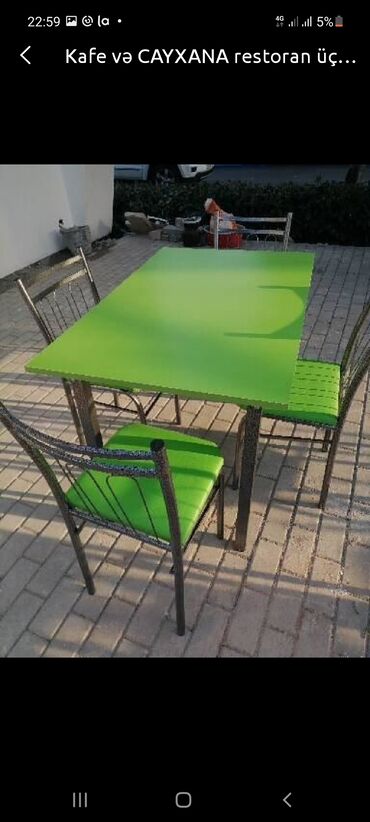Stullar: Salam hor.Etli musteriler. Masa ve oturacaqlar bir cox cesidlerimiz — 4