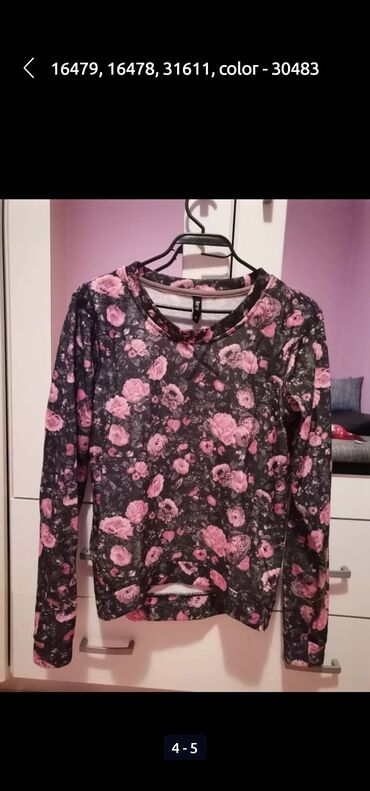 zara dukserica: M (EU 38), Floral, color - Multicolored