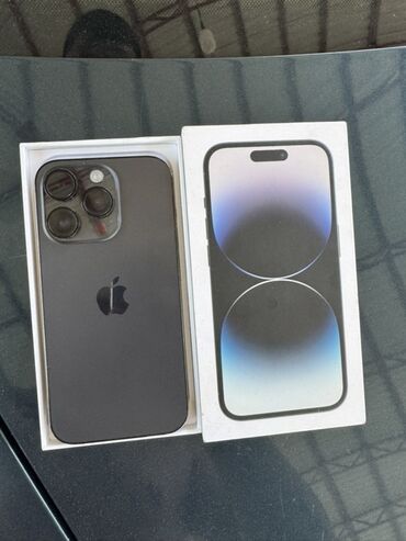 Apple iPhone: IPhone 14 Pro, Б/у, 128 ГБ, Space Gray, Коробка, 87 %