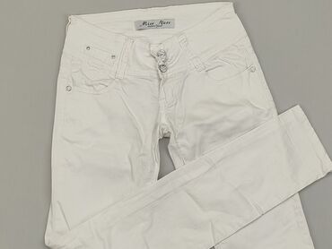 białe bluzki damskie bawełna: Jeansy, S, stan - Dobry