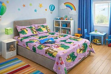 Zavese i draperije: Decija posteljina.100 %pamuk kvalitetan. Materijal nežan na dodir i — 7