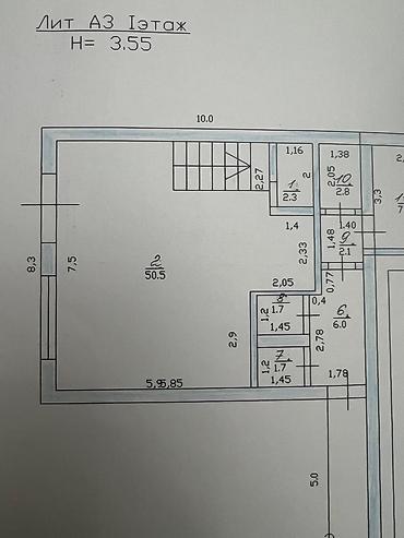 сдаются офис: Сдается помещение 135 м2, Ибраимова - Фрунзе 3 этажа: 1;2; мансарда — 9