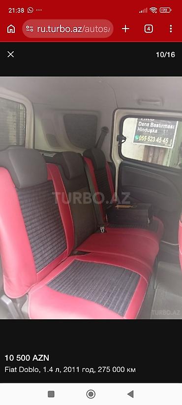 zapi maşin: Fiat Doblo: 1.4 l | 2011 il 275000 km Van/Minivan — 7