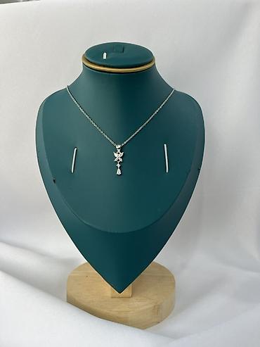 ailə qurmaq: Gümüş rəngli zərif boyunbağı kolleksiyası - Material: gümüş rəngli — 2