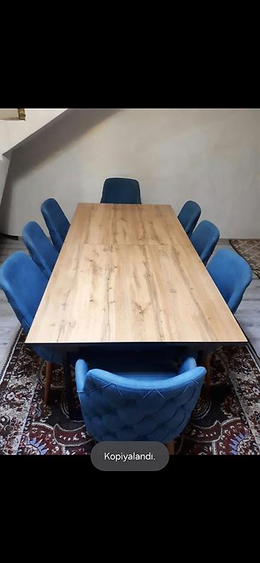 ikinci el paltar dolabi: Masa dəsti satılır 650₼. Açılır. 10 oturcağı var.Ünvan — 1