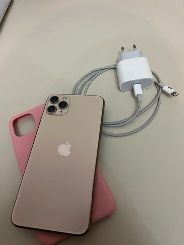 iphone 11 pro satisi: IPhone 11 Pro Max, 64 GB, Matte Gold, Face ID