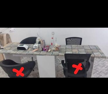 Salon masaları: 2 neferlik dirnaq manikur masasi satilir baha yigilibdi satilir *300