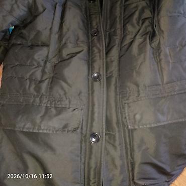 kalson geyim: ZARA MAN kişilər üçün qış parka gödəkçə - Rəng: tünd yaşıl/khaki - — 1