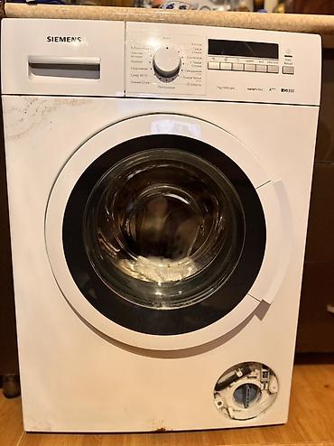 Məişət texnikası: Siemens markalı paltaryuyan maşın satılır. 7 kq, 1000 dövr/dəq. İşlək — 1
