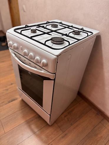 type 1: Газовая печь, Indesit, Б/у, Напольная, цвет - Белый, Полная оплата — 2