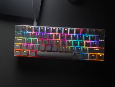 ps4 klaviatura: ☑️full RGB mexanik klaviyatura ☑️Red keycaps ☑️Proqrama qoşulur