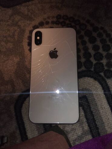 сколько стоит айфон 10 бу: IPhone X, Колдонулган, 64 ГБ, Күмүш, Каптама, 100 %