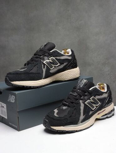 зальники сороконожки: Кроссовки New Balance 1906D - Цвет: черный/графит/бежевый - Материалы