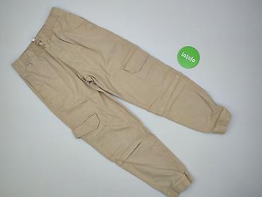cargo jeans: Pozostałe spodnie dziecięce 13 lat, stan - Bardzo dobry, wzór - Jednolity kolor, kolor - Beżowy — 2