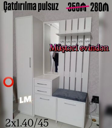 şkaflı ütü stolu: İşlənmiş, Dəhliz dolabı