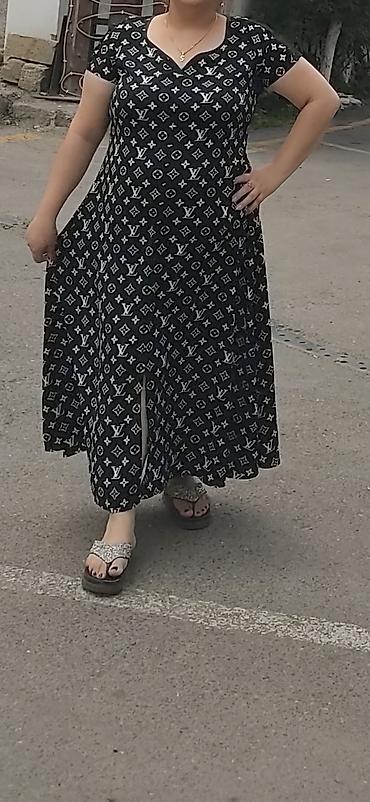 böyük bədən geyim: Gündəlik don, Maksi, Louis Vuitton, 3XL — 1