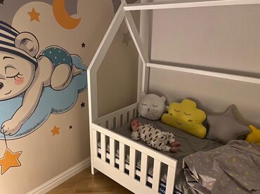 железная кровать односпальная: Oğlan və qız üçün, Çarpayı, Bazasız, Matrassız, Siyirməsiz