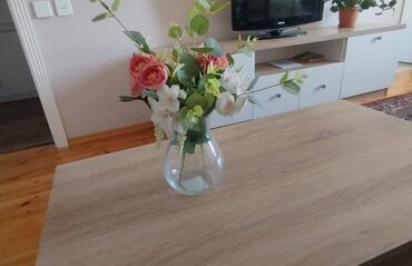 Süni güllər: RAZİNDƏ!!!!!! Gül dəsti vaza ilə bir yerdə. Pionlar və Evkalipt — 14