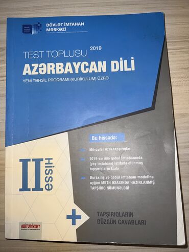 azərbaycan dili test toplusu 2 ci hissə pdf 2019: Azərbaycan Dili Toplu Test,2 ci hissəBank,Təzə,Yazilmayib Банк по