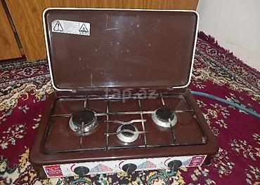 metbex peci: Qaz plitəsi Stolüstü, 3 gözlü, İşlənmiş — 1
