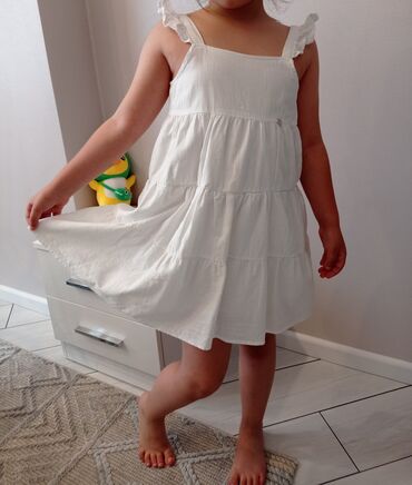 uşaq paltar: Детское платье цвет - Белый
