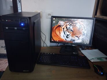 комплект пк: Компьютер, Для несложных задач, Встроенная видеокарта, HDD