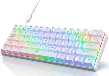 Klaviaturalar: HXSJ RK61 KEYBOARD. YENİ. mexaniki klaviatura. Red swichdir