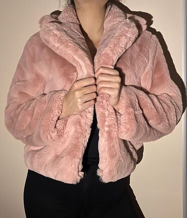 kozne jakne djordjo: One size, With lining, Faux fur, color - Pink