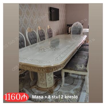 otaq qaplsl: Stol stul masa oturacaq sifarisle
