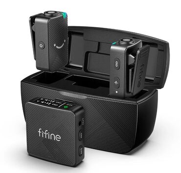 mikrofon tutacagi: Fifine M9 wireless Yaxa Mikrofonu